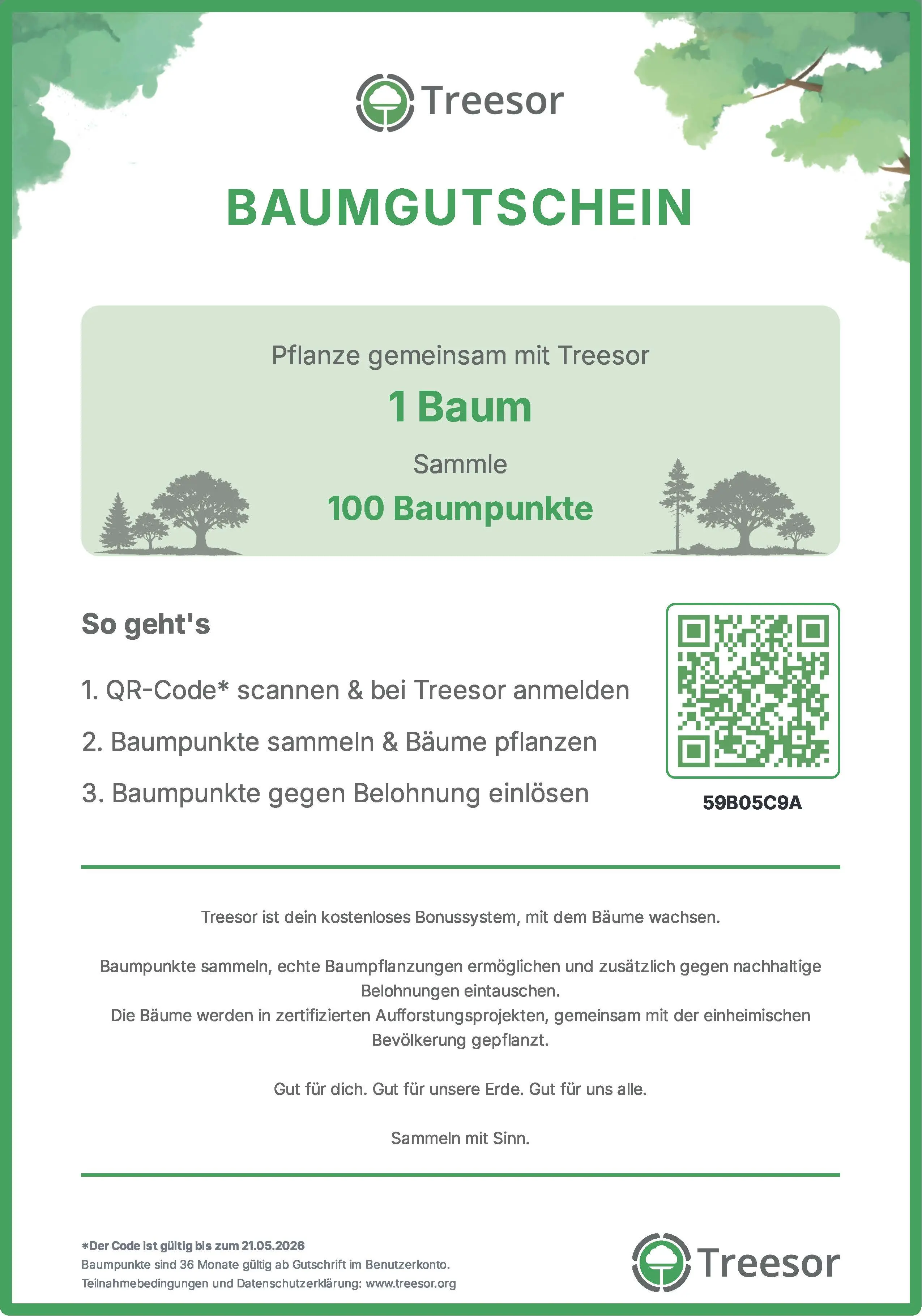 Baumgutschein Vorschau