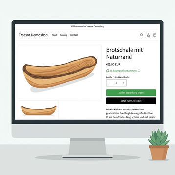 Webshop mit Baumpunkte sammeln